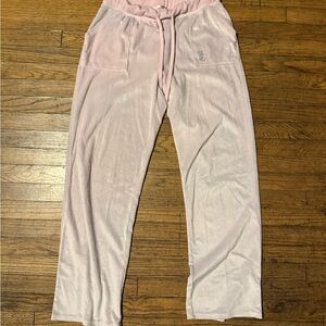 Juicy Couture Blush Velour Pants